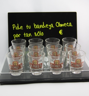 Display Bandeja chupitos Olmeca